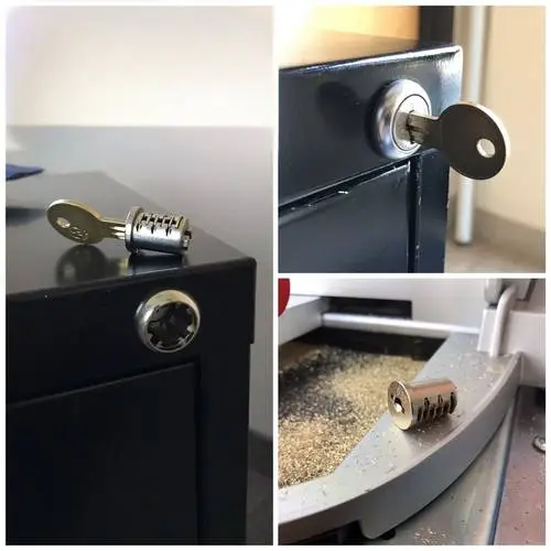 Create new key for a file cabinet lock