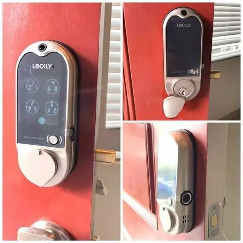 Lockly digital keypad with built in camera fingerprint door bell