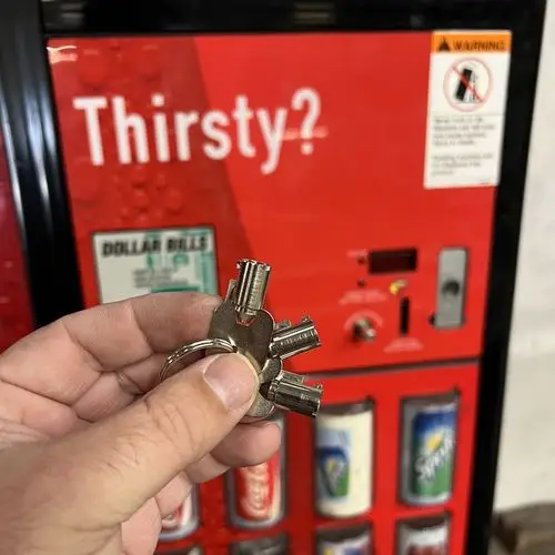 Vending machine keys